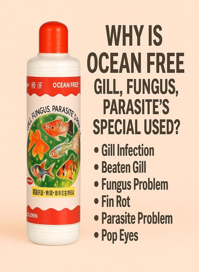 VAYINATO Ocean Free 240Ml Gill Fungus Special | Fast-Acting Treatment for Freshwater & Saltwater Fish | Safe for Plants - Image 4